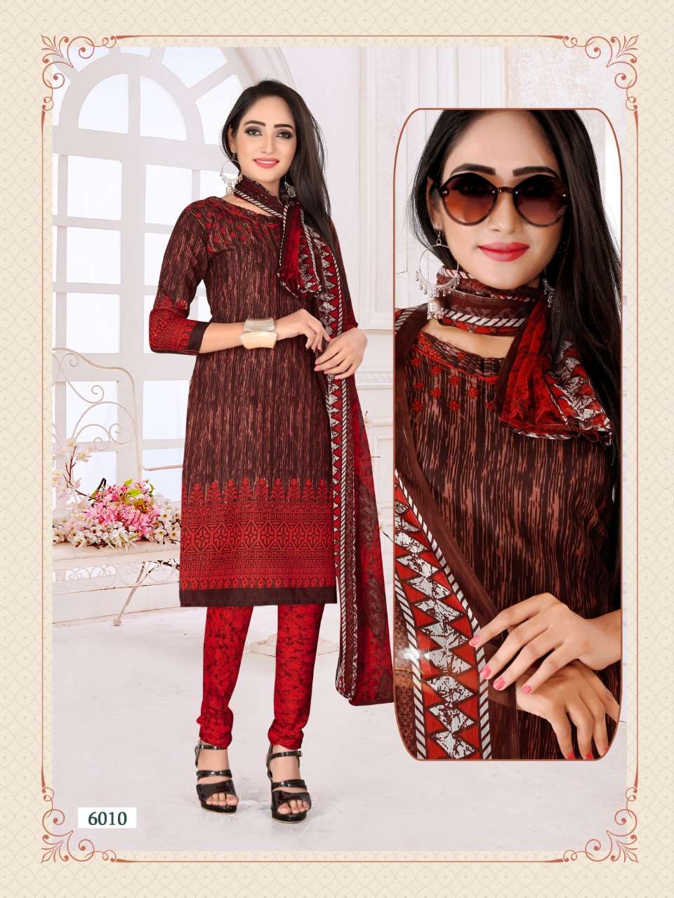 RIDHAM COTTON VOL-6 BY RISHABH NX 6001 TO 6016 SERIES DESIGNER FESTIVE SUITS COLLECTION BEAUTIFUL STYLISH FANCY COLORFUL PARTY WEAR & OCCASIONAL WEAR COTTON PRINTED DRESSES AT WHOLESALE PRICE
