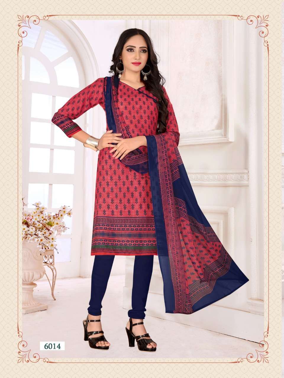 RIDHAM COTTON VOL-6 BY RISHABH NX 6001 TO 6016 SERIES DESIGNER FESTIVE SUITS COLLECTION BEAUTIFUL STYLISH FANCY COLORFUL PARTY WEAR & OCCASIONAL WEAR COTTON PRINTED DRESSES AT WHOLESALE PRICE