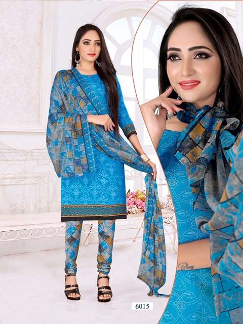 RIDHAM COTTON VOL-6 BY RISHABH NX 6001 TO 6016 SERIES DESIGNER FESTIVE SUITS COLLECTION BEAUTIFUL STYLISH FANCY COLORFUL PARTY WEAR & OCCASIONAL WEAR COTTON PRINTED DRESSES AT WHOLESALE PRICE