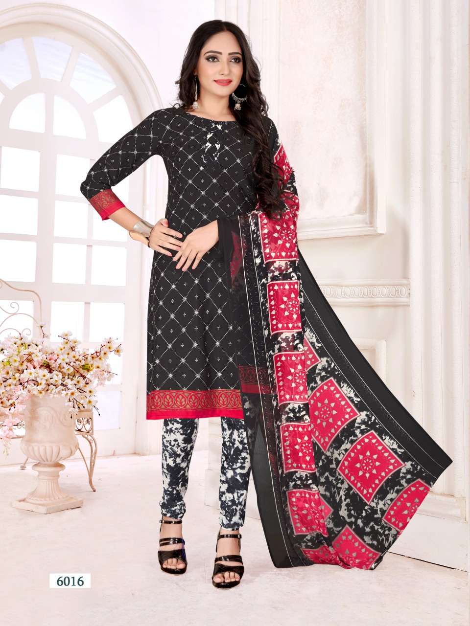 RIDHAM COTTON VOL-6 BY RISHABH NX 6001 TO 6016 SERIES DESIGNER FESTIVE SUITS COLLECTION BEAUTIFUL STYLISH FANCY COLORFUL PARTY WEAR & OCCASIONAL WEAR COTTON PRINTED DRESSES AT WHOLESALE PRICE