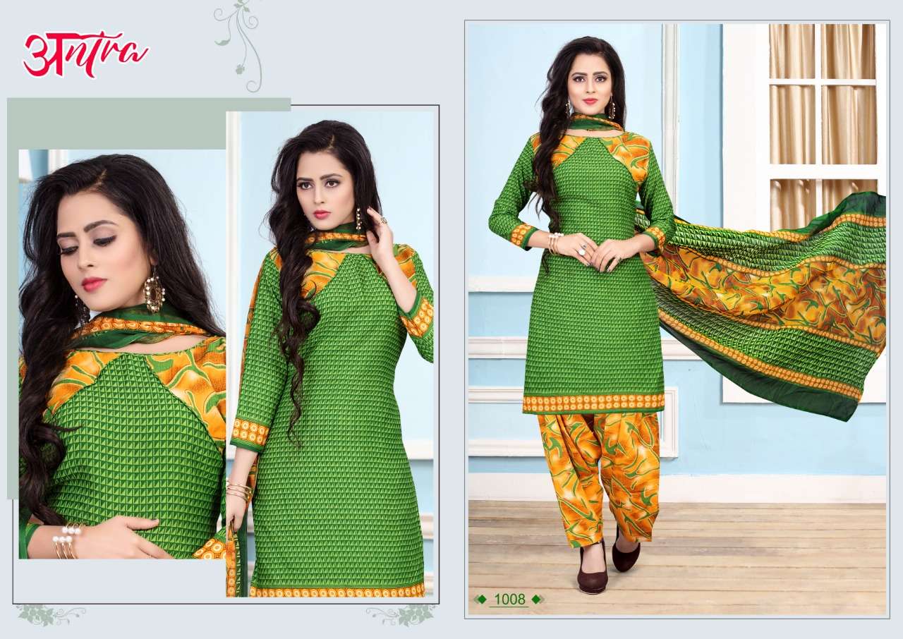 ANTRA BY PARV PRINT 1001 TO 1012 SERIES DESIGNER FESTIVE SUITS COLLECTION BEAUTIFUL STYLISH FANCY COLORFUL PARTY WEAR & OCCASIONAL WEAR AMERICAN CREPE PRINTED DRESSES AT WHOLESALE PRICE