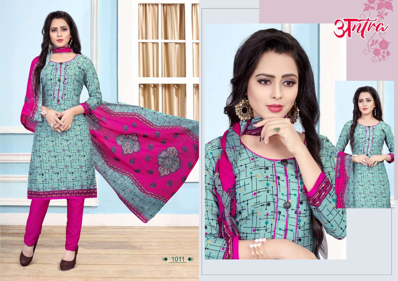 ANTRA BY PARV PRINT 1001 TO 1012 SERIES DESIGNER FESTIVE SUITS COLLECTION BEAUTIFUL STYLISH FANCY COLORFUL PARTY WEAR & OCCASIONAL WEAR AMERICAN CREPE PRINTED DRESSES AT WHOLESALE PRICE