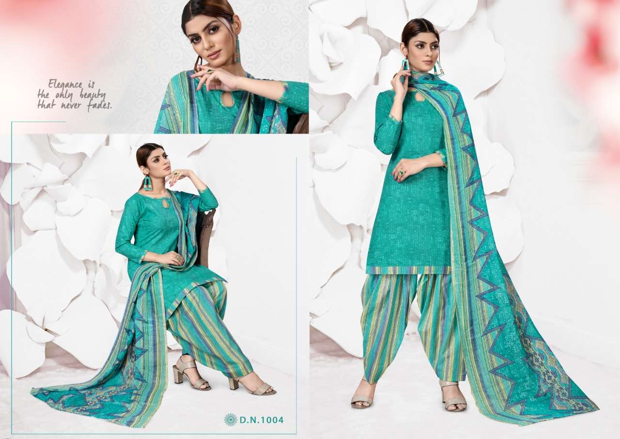 SANGAAR PATIYALA BY PARV PRINT 1001 TO 1012 SERIES DESIGNER FESTIVE SUITS COLLECTION BEAUTIFUL STYLISH FANCY COLORFUL PARTY WEAR & OCCASIONAL WEAR COTTON PRINTED DRESSES AT WHOLESALE PRICE