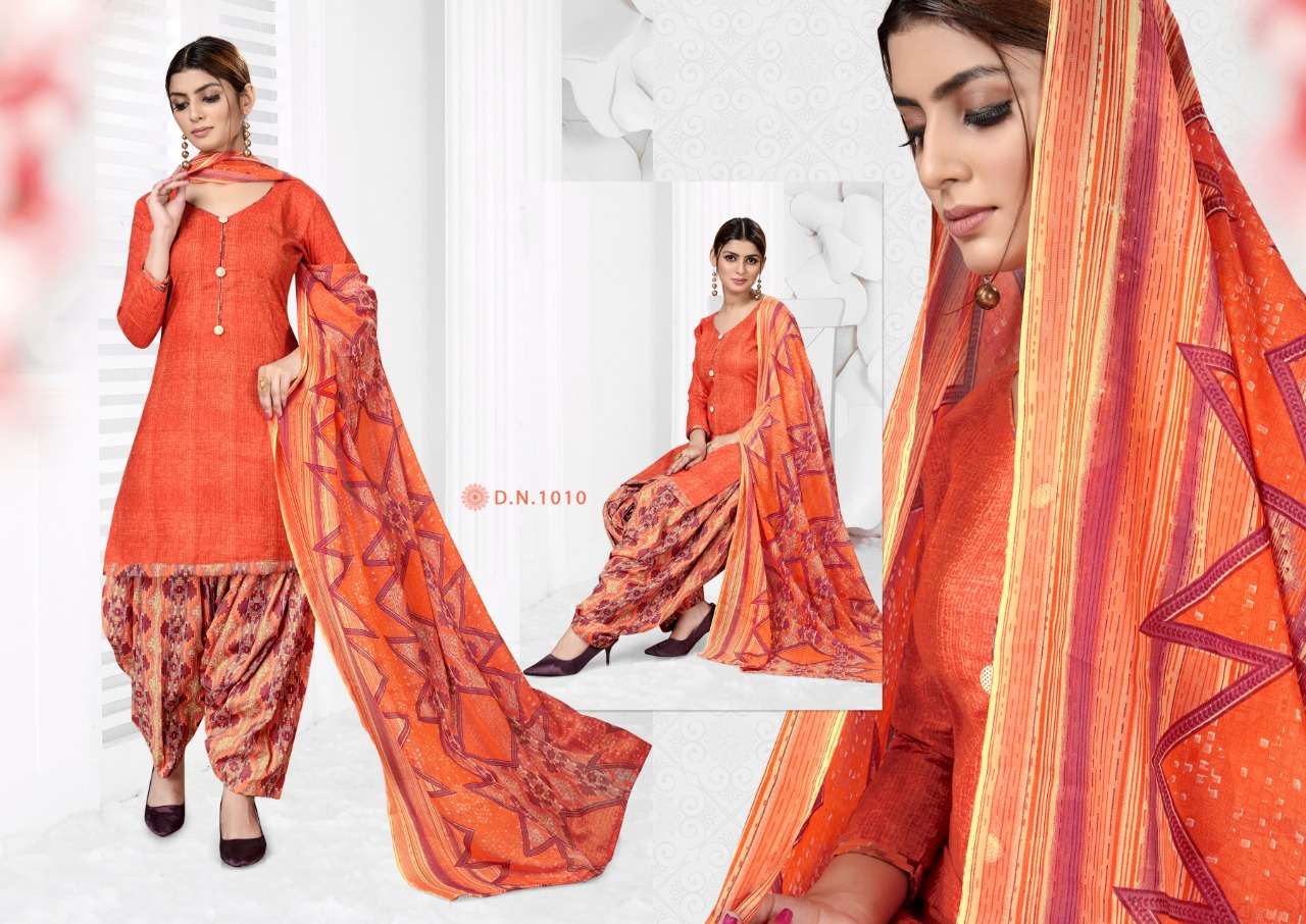 SANGAAR PATIYALA BY PARV PRINT 1001 TO 1012 SERIES DESIGNER FESTIVE SUITS COLLECTION BEAUTIFUL STYLISH FANCY COLORFUL PARTY WEAR & OCCASIONAL WEAR COTTON PRINTED DRESSES AT WHOLESALE PRICE
