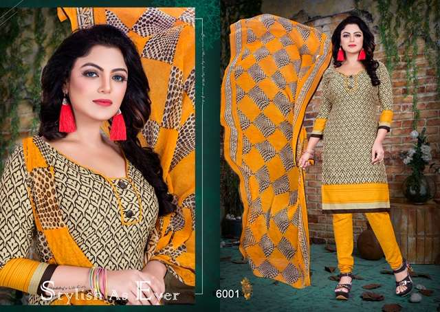 KUM KUM VOL-6 BY PARV PRINT 6001 TO 6016 SERIES DESIGNER FESTIVE SUITS COLLECTION BEAUTIFUL STYLISH FANCY COLORFUL PARTY WEAR & OCCASIONAL WEAR AMERICAN CREPE PRINTED DRESSES AT WHOLESALE PRICE