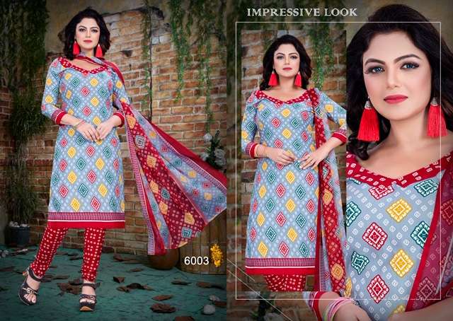 KUM KUM VOL-6 BY PARV PRINT 6001 TO 6016 SERIES DESIGNER FESTIVE SUITS COLLECTION BEAUTIFUL STYLISH FANCY COLORFUL PARTY WEAR & OCCASIONAL WEAR AMERICAN CREPE PRINTED DRESSES AT WHOLESALE PRICE