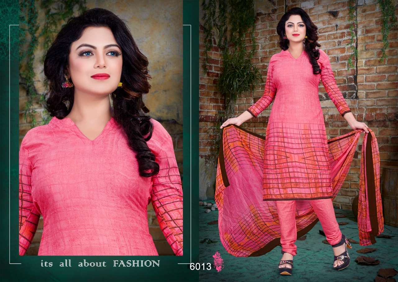 KUM KUM VOL-6 BY PARV PRINT 6001 TO 6016 SERIES DESIGNER FESTIVE SUITS COLLECTION BEAUTIFUL STYLISH FANCY COLORFUL PARTY WEAR & OCCASIONAL WEAR AMERICAN CREPE PRINTED DRESSES AT WHOLESALE PRICE
