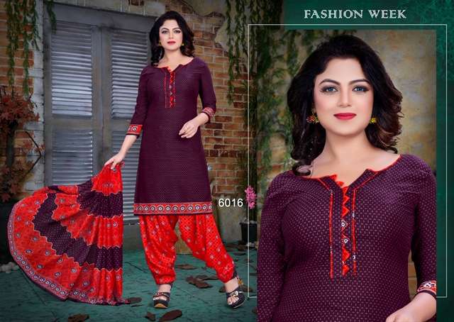 KUM KUM VOL-6 BY PARV PRINT 6001 TO 6016 SERIES DESIGNER FESTIVE SUITS COLLECTION BEAUTIFUL STYLISH FANCY COLORFUL PARTY WEAR & OCCASIONAL WEAR AMERICAN CREPE PRINTED DRESSES AT WHOLESALE PRICE