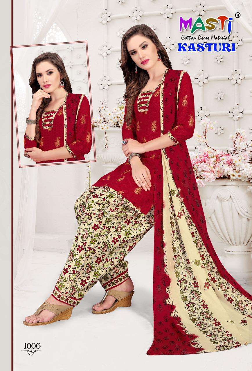 KASTURI VOL-1 BY MASTI 1001 TO 1012 SERIES BEAUTIFUL COLORFUL STYLISH FANCY CASUAL WEAR & ETHNIC WEAR & READY TO WEAR PURE COTTON DRESSES AT WHOLESALE PRICE
