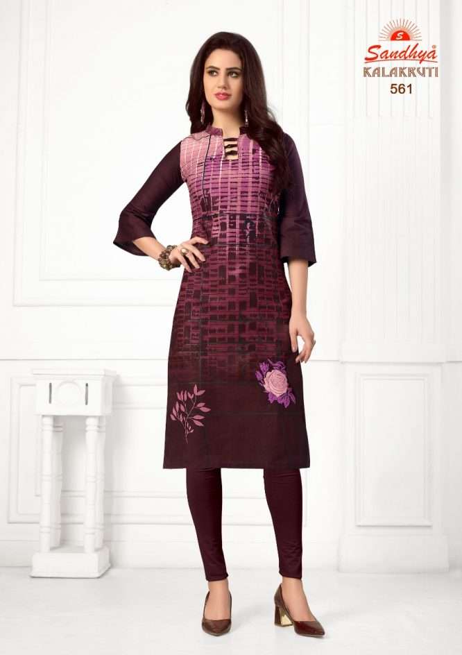 Kalakruti Vol-18 By Sandhya 561 To 580 Series Beautiful Colorful Stylish Fancy Casual Wear & Ethnic Wear & Ready To Wear Pure Cotton Printed Kurtis At Wholesale Price