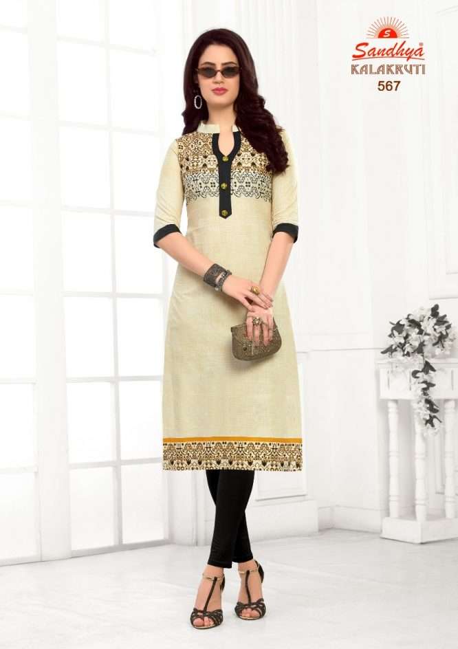 Kalakruti Vol-18 By Sandhya 561 To 580 Series Beautiful Colorful Stylish Fancy Casual Wear & Ethnic Wear & Ready To Wear Pure Cotton Printed Kurtis At Wholesale Price