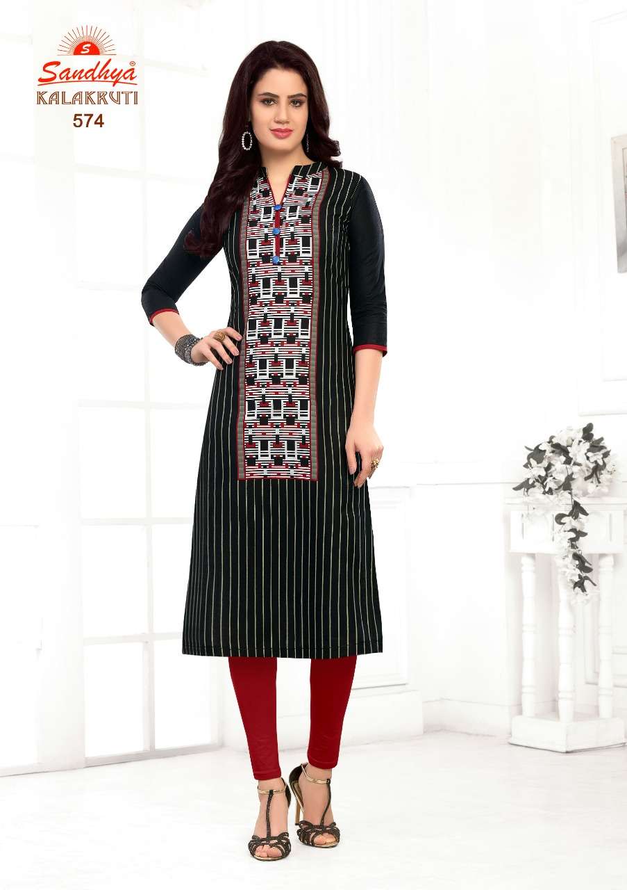Kalakruti Vol-18 By Sandhya 561 To 580 Series Beautiful Colorful Stylish Fancy Casual Wear & Ethnic Wear & Ready To Wear Pure Cotton Printed Kurtis At Wholesale Price