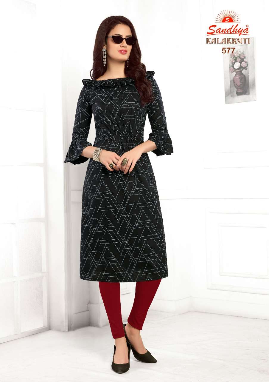 Kalakruti Vol-18 By Sandhya 561 To 580 Series Beautiful Colorful Stylish Fancy Casual Wear & Ethnic Wear & Ready To Wear Pure Cotton Printed Kurtis At Wholesale Price