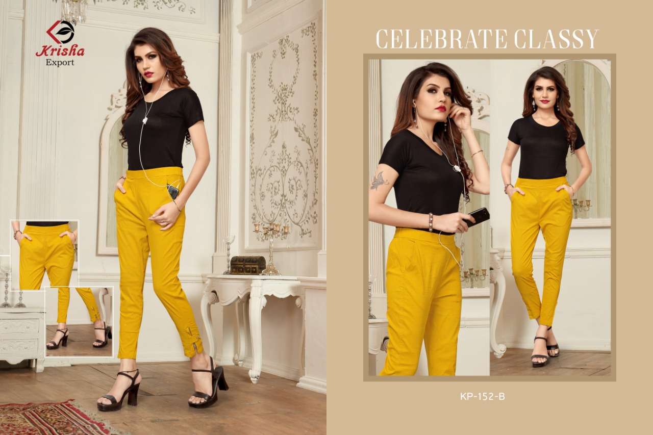 SIGNATURE BY KRISHA EXPORTS 152-A TO 152-H SERIES BEAUTIFUL COLORFUL STYLISH FANCY CASUAL WEAR & READY TO WEAR RAYON SLUB LYCRA TOPS AT WHOLESALE PRICE