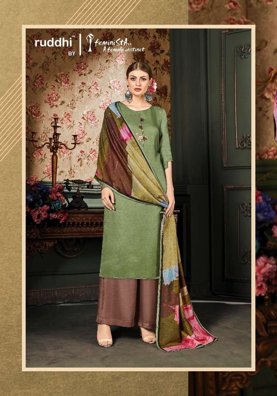 VOGUE BY FEMINISTA 1201 TO 1207 SERIES DESIGNER FESTIVE SUITS COLLECTION BEAUTIFUL STYLISH FANCY COLORFUL PARTY WEAR & OCCASIONAL WEAR ART SILK HANDWORK DRESSES AT WHOLESALE PRICE