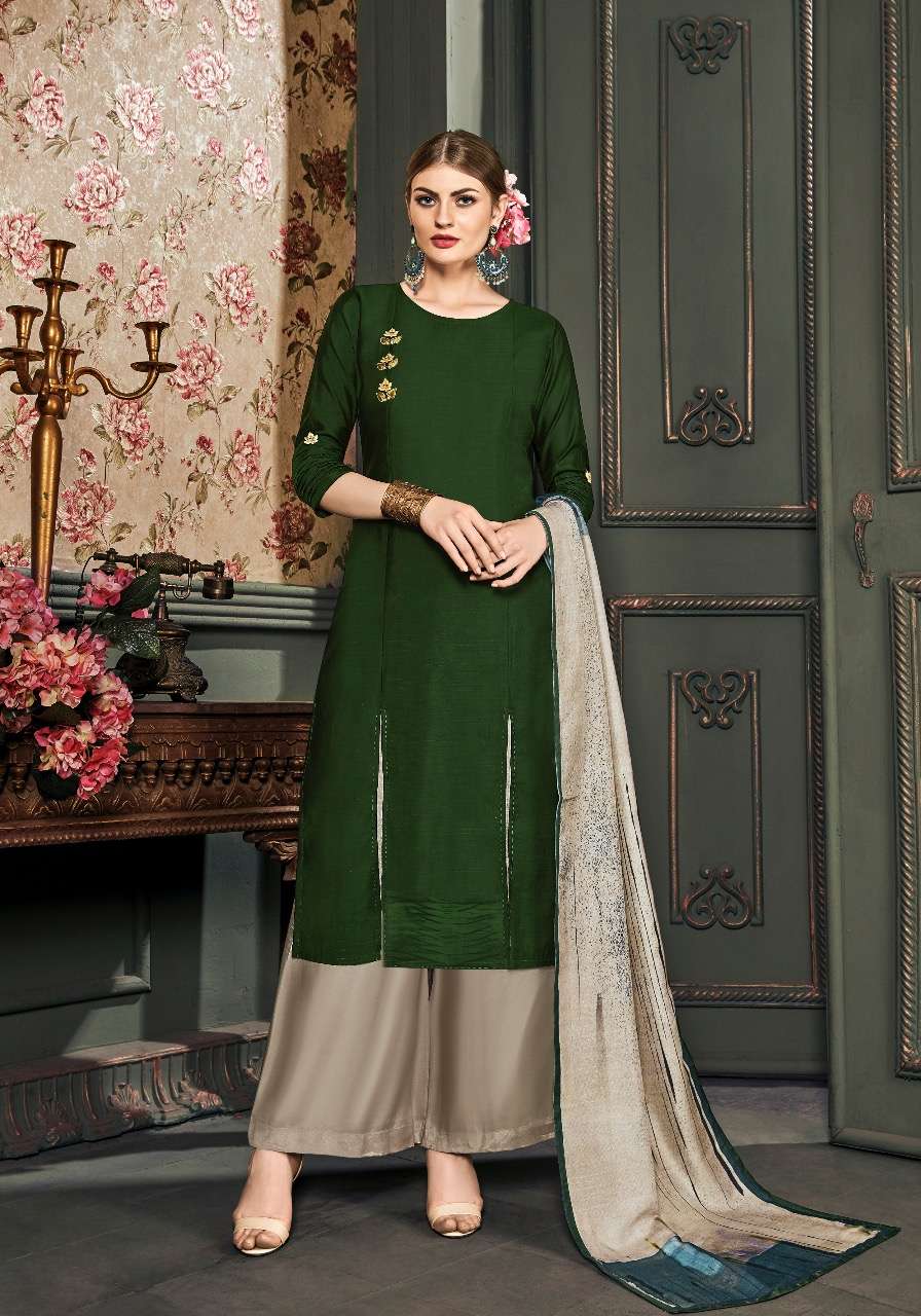 VOGUE BY FEMINISTA 1201 TO 1207 SERIES DESIGNER FESTIVE SUITS COLLECTION BEAUTIFUL STYLISH FANCY COLORFUL PARTY WEAR & OCCASIONAL WEAR ART SILK HANDWORK DRESSES AT WHOLESALE PRICE