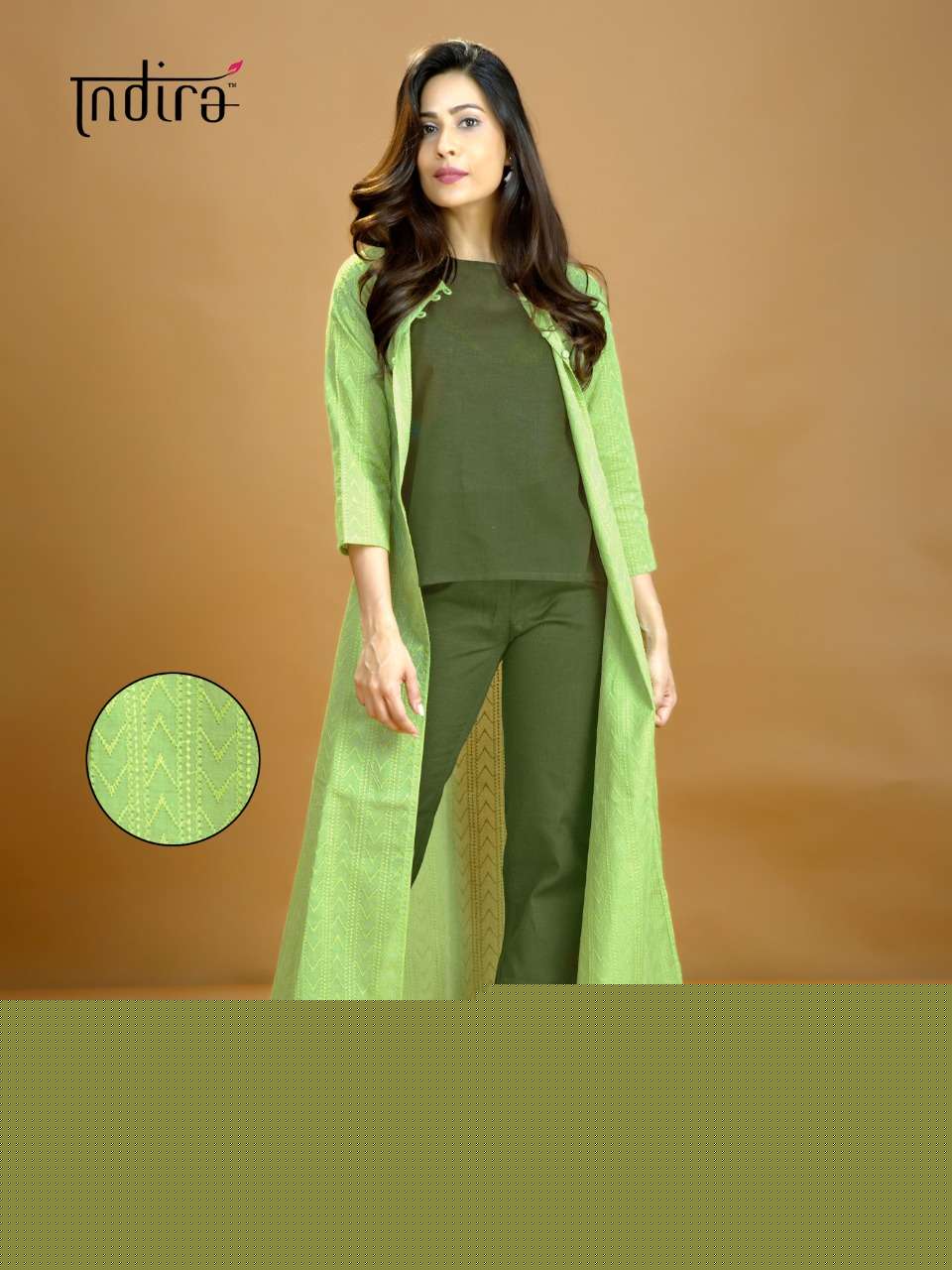 HIM VARSHA BY INDIRA 2601 TO 2604 SERIES BEAUTIFUL STYLISH FANCY COLORFUL CASUAL WEAR & ETHNIC WEAR & READY TO WEAR COTTON FLEX KURTIS WITH BOTTOM & JACKETS AT WHOLESALE PRICE