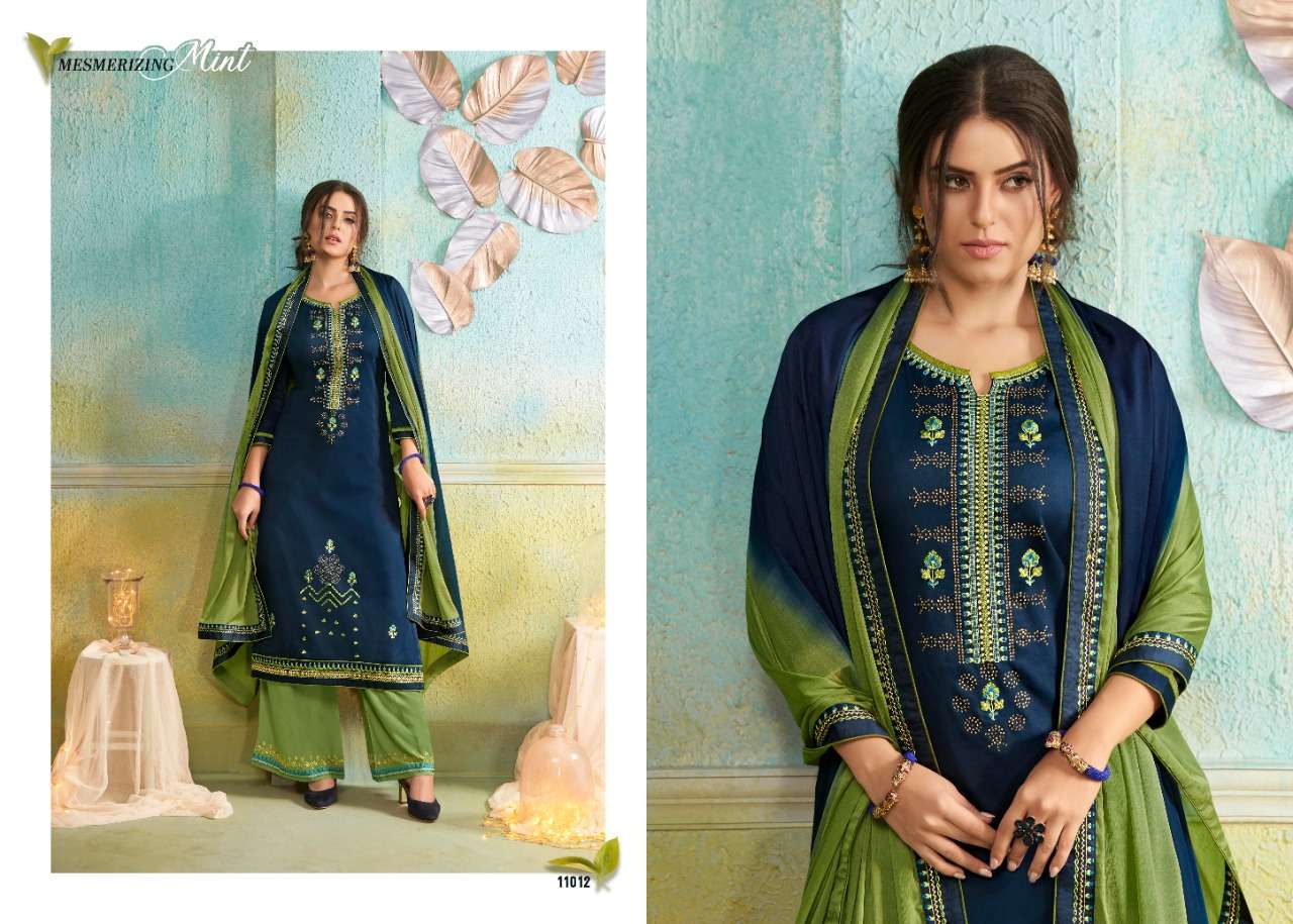POSHAK VOL-2 BY RAMAIYA 11011 TO 11018 SERIES DESIGNER SHARARA SUITS COLLECTION BEAUTIFUL STYLISH FANCY COLORFUL PARTY WEAR & OCCASIONAL WEAR JAM SILK SARWOSKI DIAMOND DRESSES AT WHOLESALE PRICE