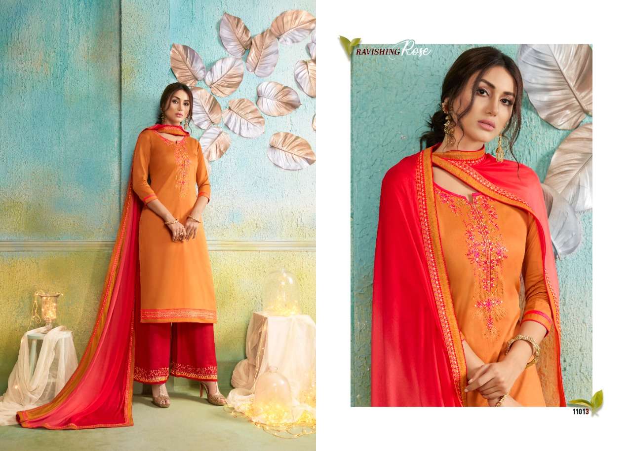 POSHAK VOL-2 BY RAMAIYA 11011 TO 11018 SERIES DESIGNER SHARARA SUITS COLLECTION BEAUTIFUL STYLISH FANCY COLORFUL PARTY WEAR & OCCASIONAL WEAR JAM SILK SARWOSKI DIAMOND DRESSES AT WHOLESALE PRICE