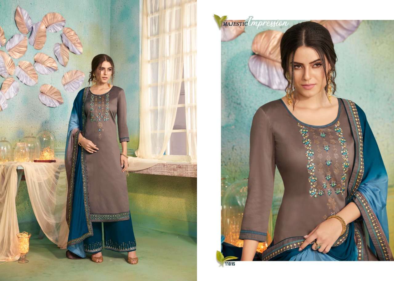 POSHAK VOL-2 BY RAMAIYA 11011 TO 11018 SERIES DESIGNER SHARARA SUITS COLLECTION BEAUTIFUL STYLISH FANCY COLORFUL PARTY WEAR & OCCASIONAL WEAR JAM SILK SARWOSKI DIAMOND DRESSES AT WHOLESALE PRICE
