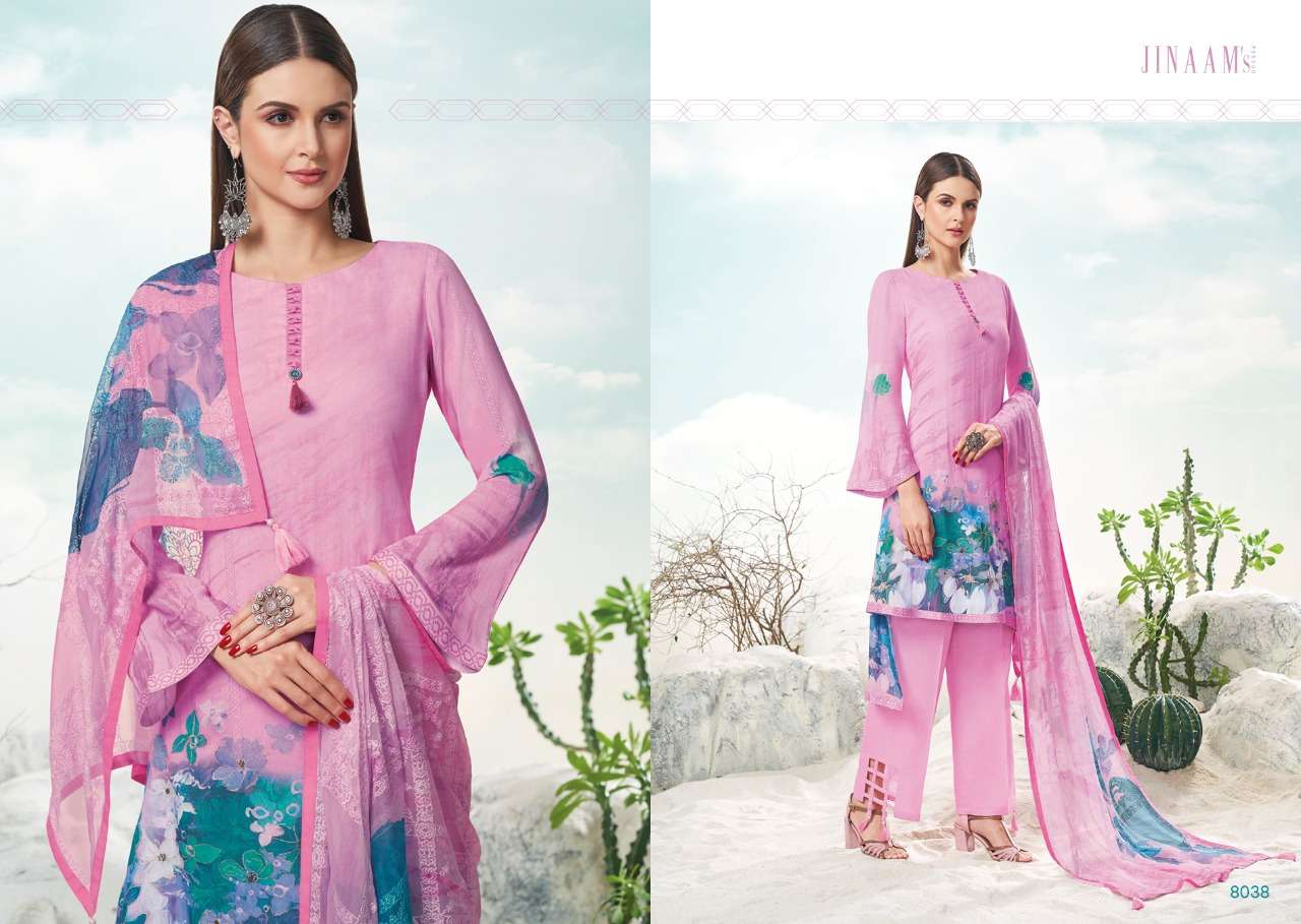 EVANA BY JINAAM DRESSES 8038 TO 8043 SERIES BEAUTIFUL COLORFUL STYLISH FANCY CASUAL WEAR & ETHNIC WEAR & READY TO WEAR DIGITAL PRINTED MODAL DRESSES AT WHOLESALE PRICE