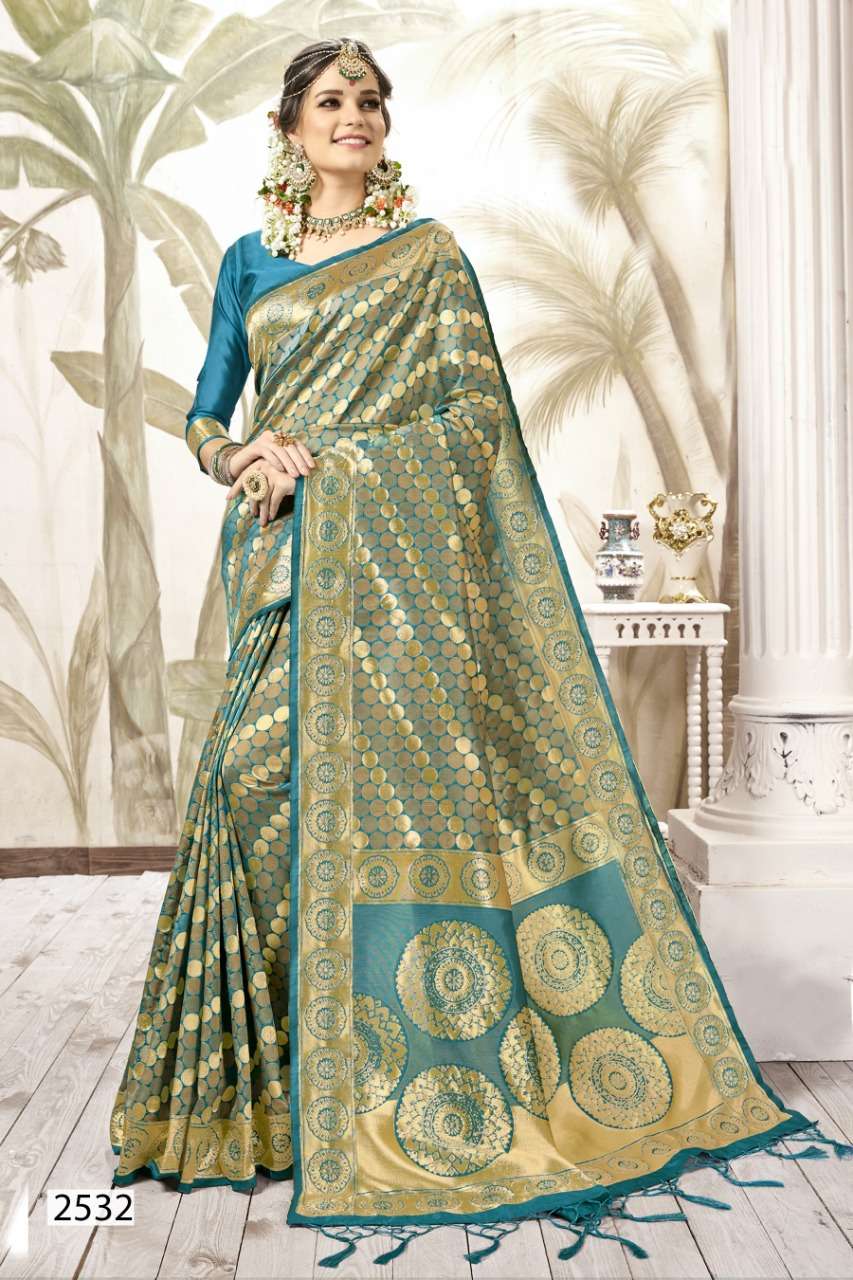 KANJIVARAM SILK BY VAAMIKA FASHION 2531 TO 2540 SERIES INDIAN TRADITIONAL WEAR COLLECTION BEAUTIFUL STYLISH FANCY COLORFUL PARTY WEAR & OCCASIONAL WEAR SILK SAREES AT WHOLESALE PRICE