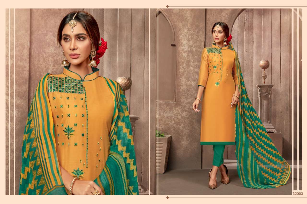 WILD CARD VOL-2 BY RAGHAV ROYAL 32001 TO 32012 SERIES BEAUTIFUL COLORFUL STYLISH FANCY CASUAL WEAR & ETHNIC WEAR & READY TO WEAR MODAL WORK DRESSES AT WHOLESALE PRICE