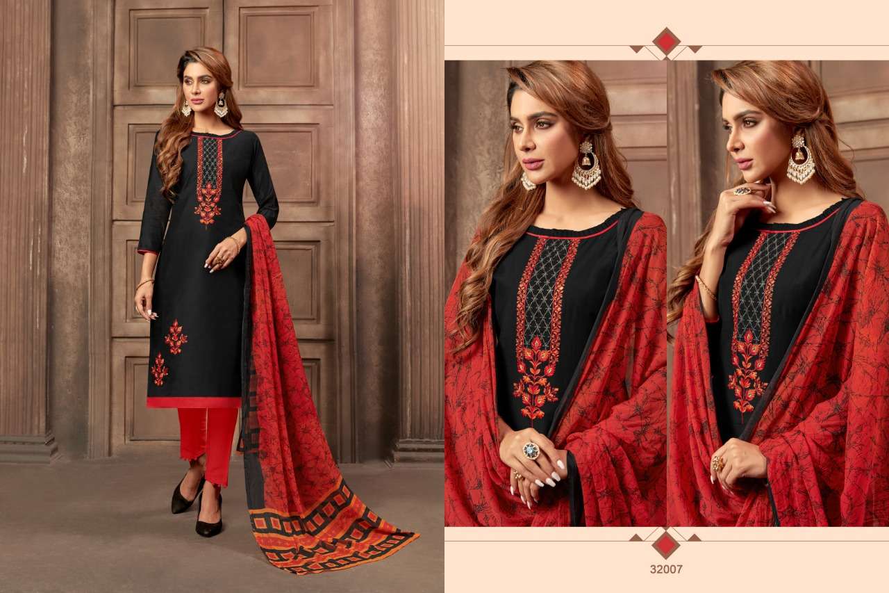 WILD CARD VOL-2 BY RAGHAV ROYAL 32001 TO 32012 SERIES BEAUTIFUL COLORFUL STYLISH FANCY CASUAL WEAR & ETHNIC WEAR & READY TO WEAR MODAL WORK DRESSES AT WHOLESALE PRICE