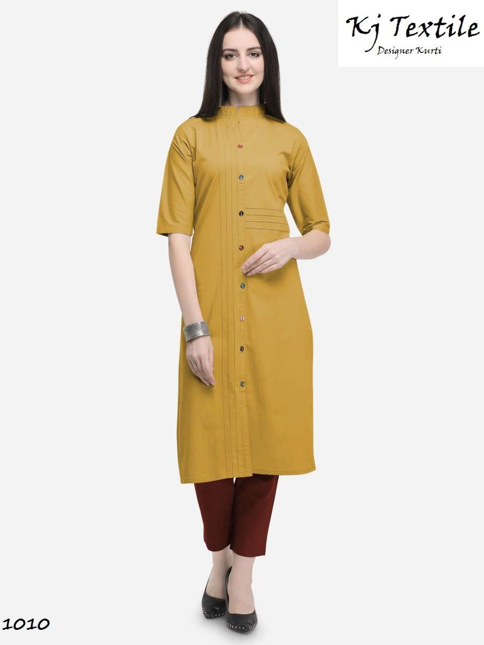 GLAM VOL-3 BY KJ COTTON 1006 TO 1011 SERIES BEAUTIFUL STYLISH FANCY COLORFUL CASUAL WEAR & ETHNIC WEAR HEAVY COTTON KURTIS AT WHOLESALE PRICE