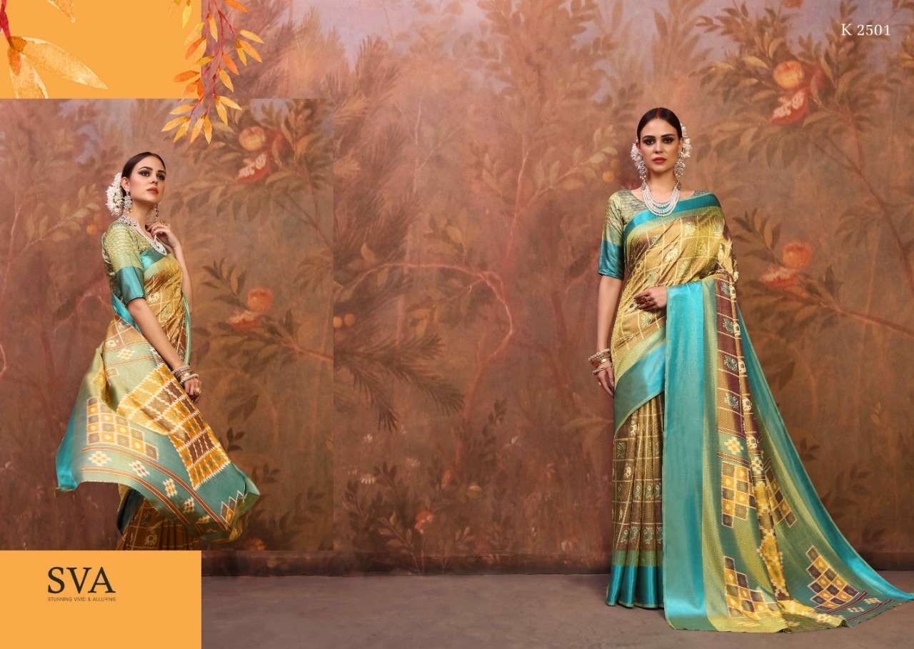 SHEHNAIYA VOL-2 BY SVA 2501 TO 2510 SERIES INDIAN TRADITIONAL WEAR COLLECTION BEAUTIFUL STYLISH FANCY COLORFUL PARTY WEAR & OCCASIONAL WEAR TWO TONE SILK WEAVING SAREES AT WHOLESALE PRICE