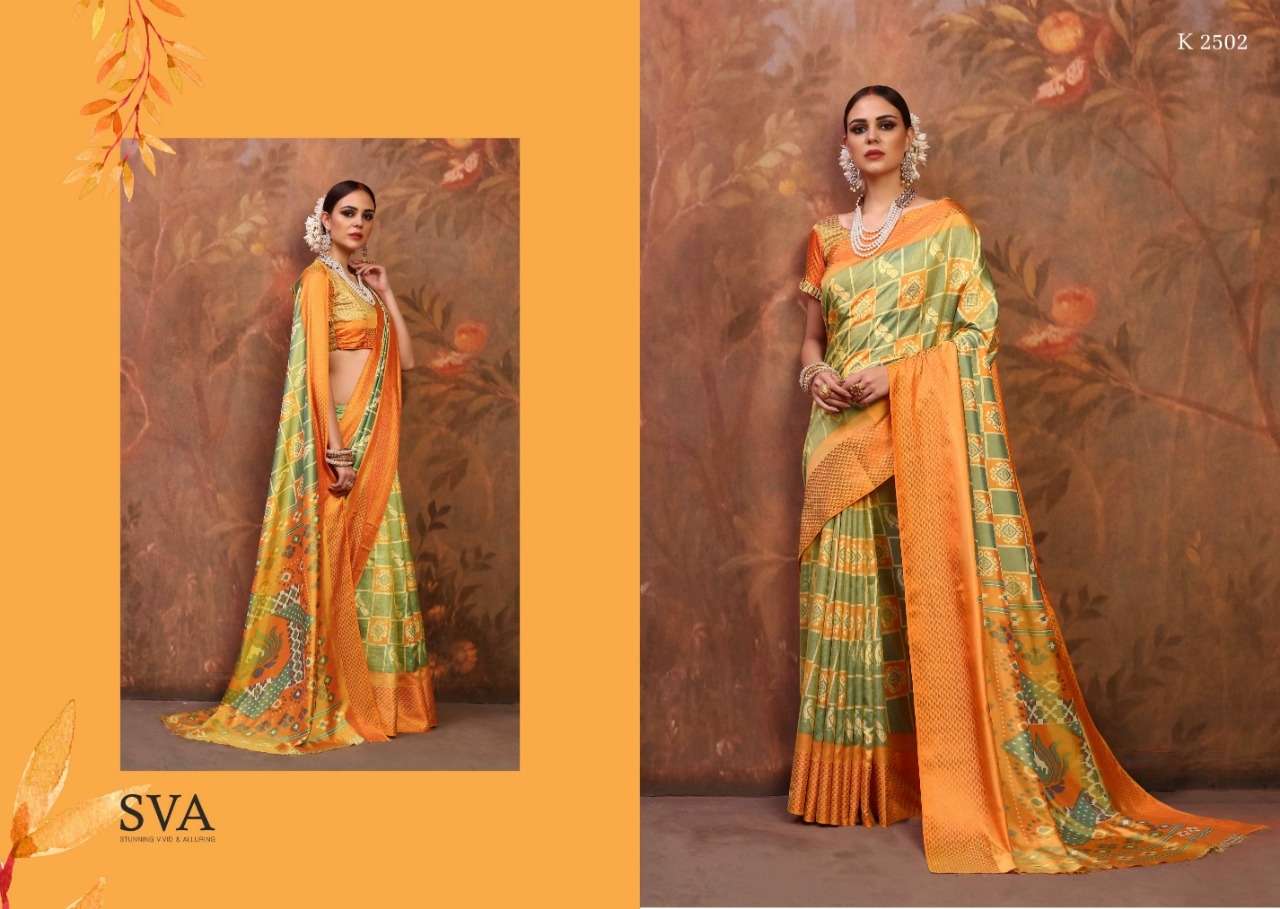 SHEHNAIYA VOL-2 BY SVA 2501 TO 2510 SERIES INDIAN TRADITIONAL WEAR COLLECTION BEAUTIFUL STYLISH FANCY COLORFUL PARTY WEAR & OCCASIONAL WEAR TWO TONE SILK WEAVING SAREES AT WHOLESALE PRICE