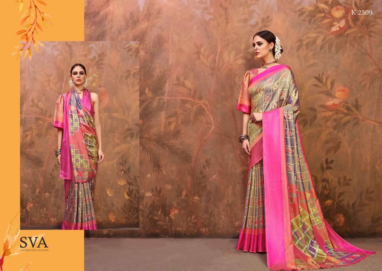 SHEHNAIYA VOL-2 BY SVA 2501 TO 2510 SERIES INDIAN TRADITIONAL WEAR COLLECTION BEAUTIFUL STYLISH FANCY COLORFUL PARTY WEAR & OCCASIONAL WEAR TWO TONE SILK WEAVING SAREES AT WHOLESALE PRICE