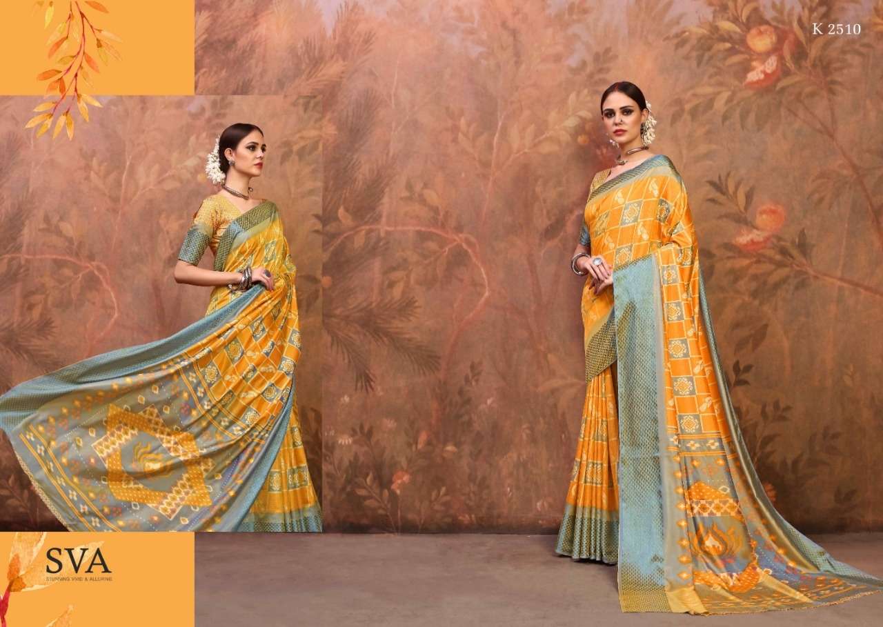 SHEHNAIYA VOL-2 BY SVA 2501 TO 2510 SERIES INDIAN TRADITIONAL WEAR COLLECTION BEAUTIFUL STYLISH FANCY COLORFUL PARTY WEAR & OCCASIONAL WEAR TWO TONE SILK WEAVING SAREES AT WHOLESALE PRICE