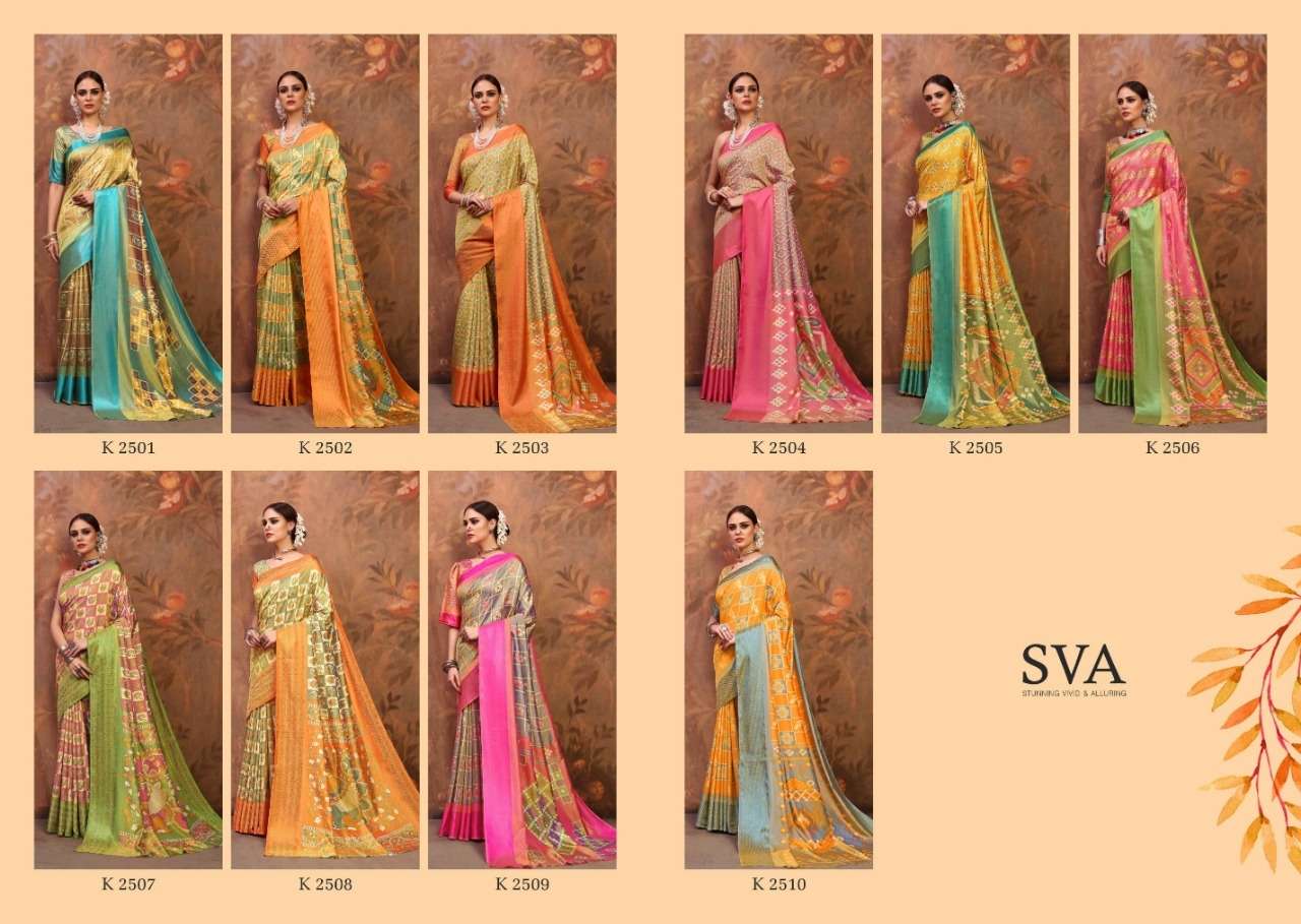 SHEHNAIYA VOL-2 BY SVA 2501 TO 2510 SERIES INDIAN TRADITIONAL WEAR COLLECTION BEAUTIFUL STYLISH FANCY COLORFUL PARTY WEAR & OCCASIONAL WEAR TWO TONE SILK WEAVING SAREES AT WHOLESALE PRICE