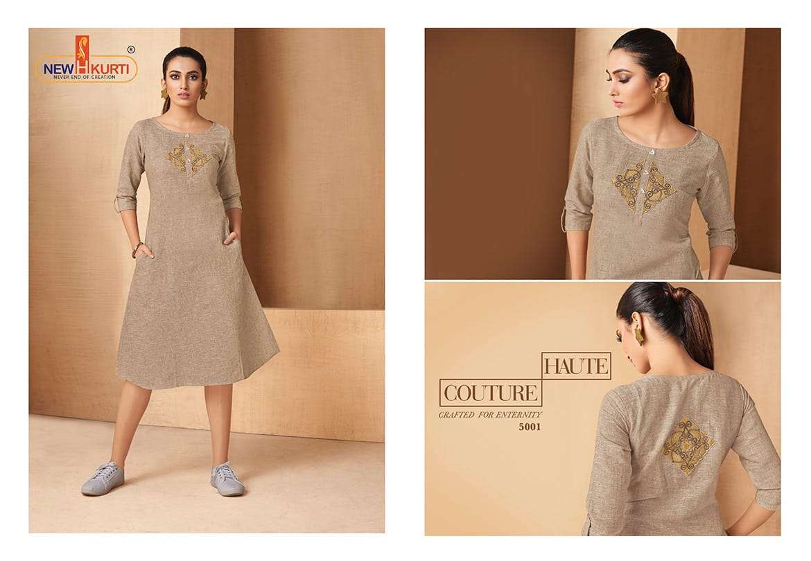 NIVYA BY NEHA FASHION 2001 TO 2005 SERIES BEAUTIFUL COLORFUL STYLISH FANCY CASUAL WEAR & ETHNIC WEAR & READY TO WEAR RAYON HANDLOOM SELF SLUB KURTIS AT WHOLESALE PRICE
