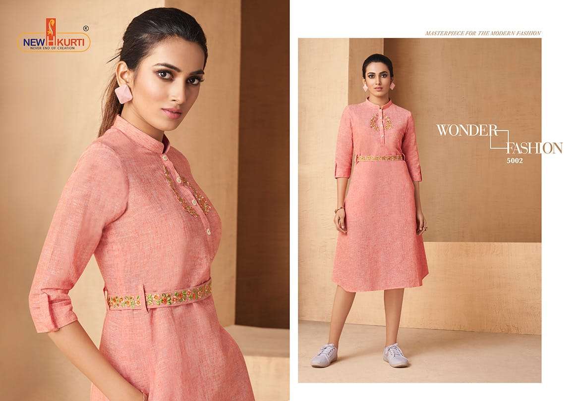 NIVYA BY NEHA FASHION 2001 TO 2005 SERIES BEAUTIFUL COLORFUL STYLISH FANCY CASUAL WEAR & ETHNIC WEAR & READY TO WEAR RAYON HANDLOOM SELF SLUB KURTIS AT WHOLESALE PRICE
