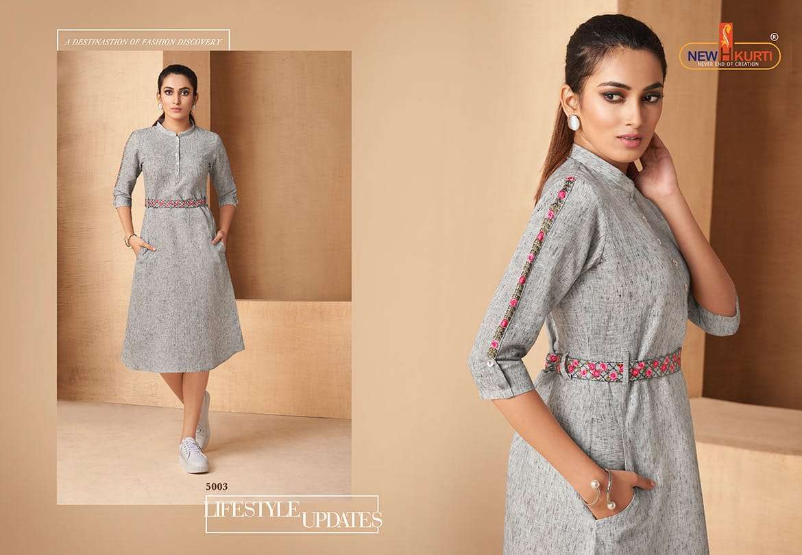 NIVYA BY NEHA FASHION 2001 TO 2005 SERIES BEAUTIFUL COLORFUL STYLISH FANCY CASUAL WEAR & ETHNIC WEAR & READY TO WEAR RAYON HANDLOOM SELF SLUB KURTIS AT WHOLESALE PRICE