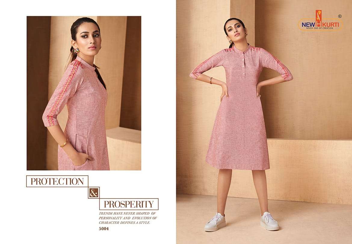 NIVYA BY NEHA FASHION 2001 TO 2005 SERIES BEAUTIFUL COLORFUL STYLISH FANCY CASUAL WEAR & ETHNIC WEAR & READY TO WEAR RAYON HANDLOOM SELF SLUB KURTIS AT WHOLESALE PRICE