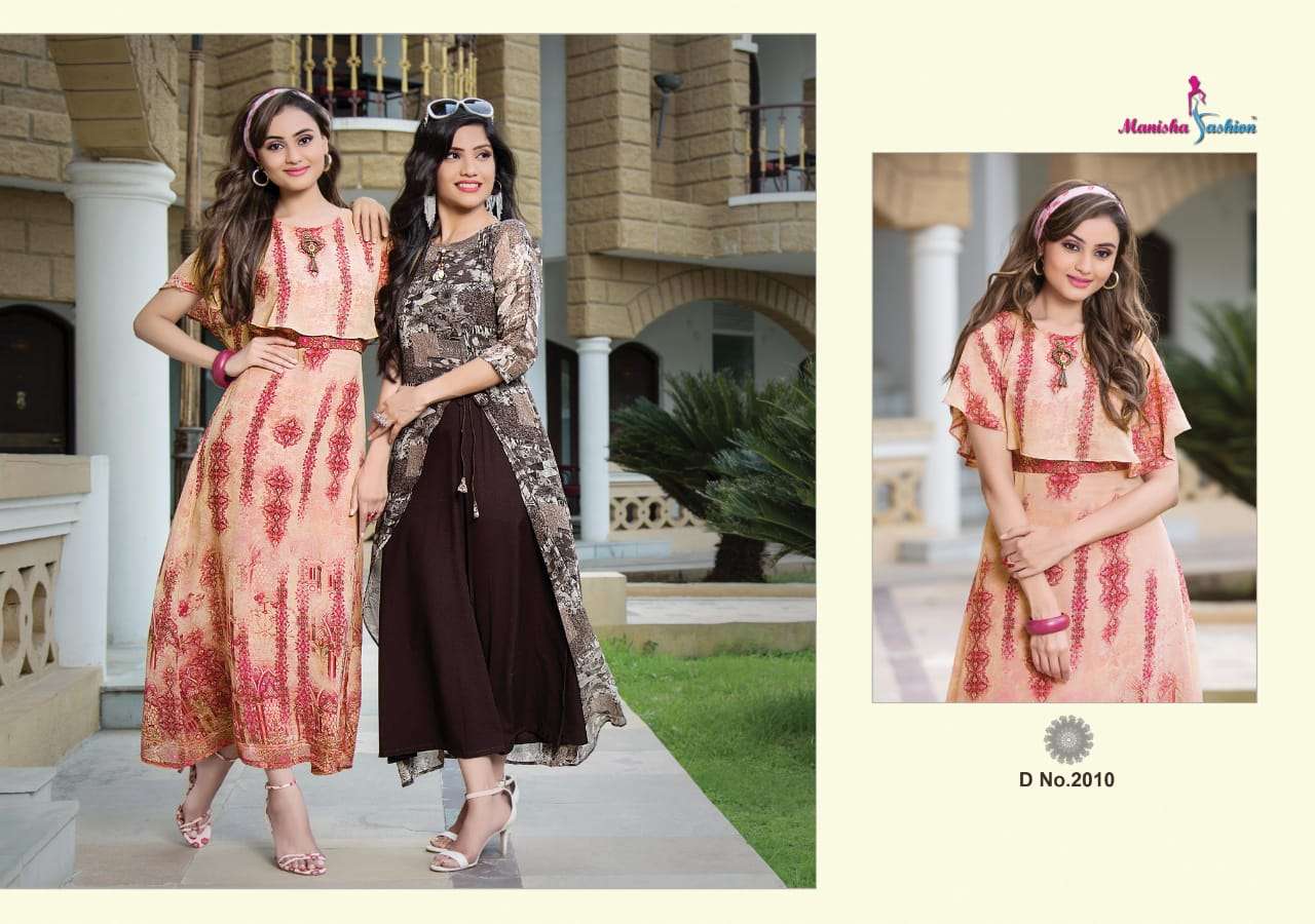 MYRA BY MANISHA FASHION 2001 TO 2016 SERIES BEAUTIFUL COLORFUL STYLISH FANCY CASUAL WEAR & ETHNIC WEAR & READY TO WEAR WEIGHTLESS PRINTED KURTIS AT WHOLESALE PRICE