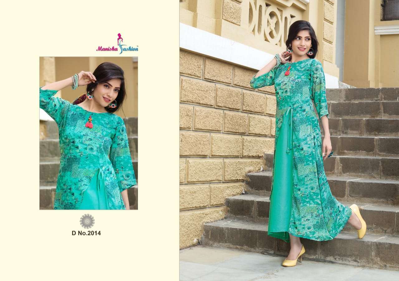 MYRA BY MANISHA FASHION 2001 TO 2016 SERIES BEAUTIFUL COLORFUL STYLISH FANCY CASUAL WEAR & ETHNIC WEAR & READY TO WEAR WEIGHTLESS PRINTED KURTIS AT WHOLESALE PRICE