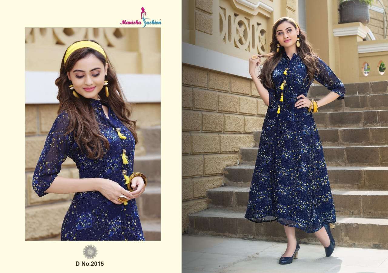MYRA BY MANISHA FASHION 2001 TO 2016 SERIES BEAUTIFUL COLORFUL STYLISH FANCY CASUAL WEAR & ETHNIC WEAR & READY TO WEAR WEIGHTLESS PRINTED KURTIS AT WHOLESALE PRICE