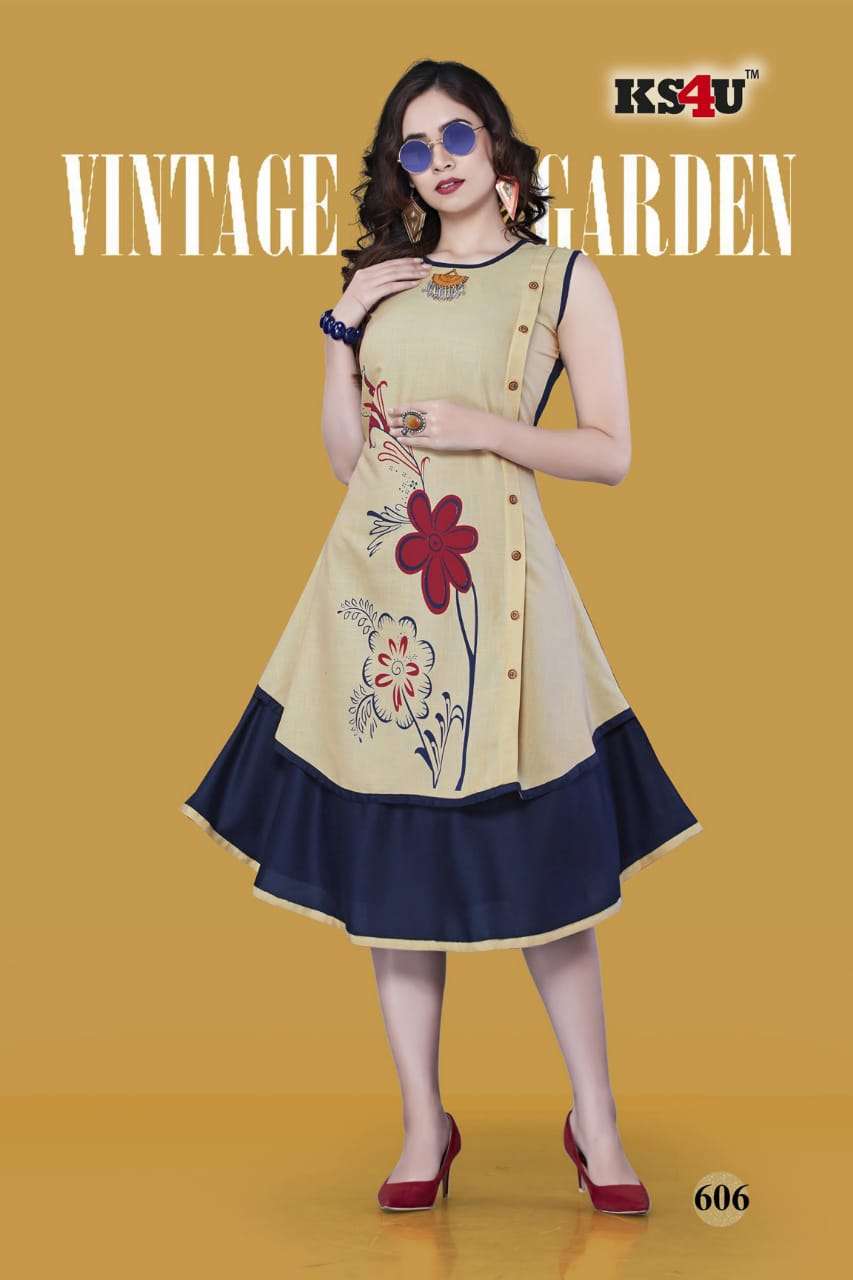 NAIRA VOL-2 BY KS4U 601 TO 606 SERIES BEAUTIFUL COLORFUL STYLISH FANCY CASUAL WEAR & ETHNIC WEAR & READY TO WEAR RAYON 14 KG KURTIS AT WHOLESALE PRICE