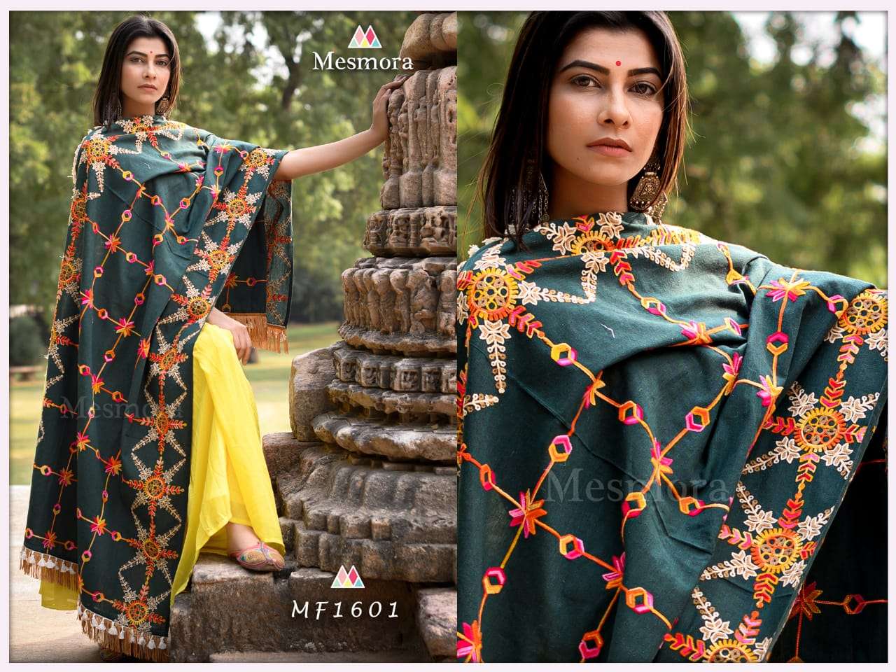 JASSI BY MESMORA 1600 TO 1609 SERIES DESIGNER BEAUTIFUL STYLISH FANCY COLORFUL PARTY WEAR & ETHNIC WEAR PURE KHADI DUPATTA AT WHOLESALE PRICE