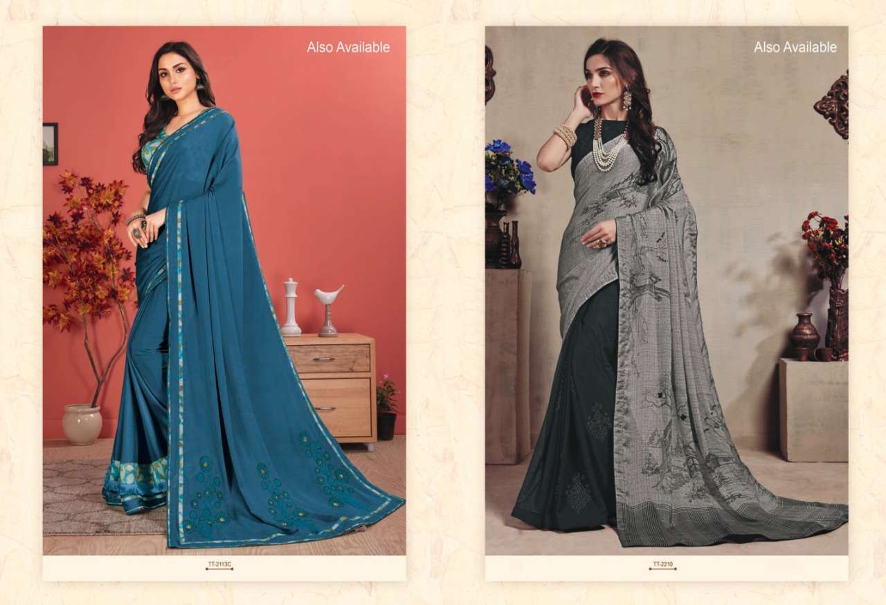 TATVAM VOL-23 BY T AND M DESIGNER STUDIO INDIAN TRADITIONAL WEAR COLLECTION BEAUTIFUL STYLISH FANCY COLORFUL PARTY WEAR & OCCASIONAL WEAR COTTON PRINTED SAREES AT WHOLESALE PRICE