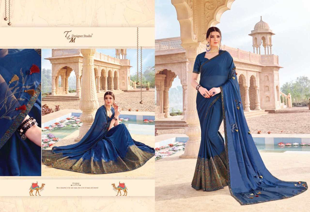 TATVAM VOL-23 BY T AND M DESIGNER STUDIO INDIAN TRADITIONAL WEAR COLLECTION BEAUTIFUL STYLISH FANCY COLORFUL PARTY WEAR & OCCASIONAL WEAR COTTON PRINTED SAREES AT WHOLESALE PRICE