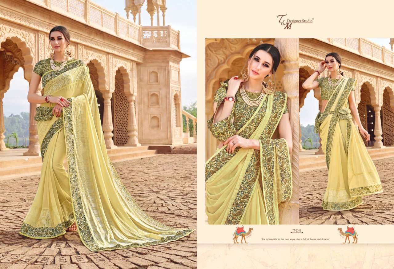 TATVAM VOL-23 BY T AND M DESIGNER STUDIO INDIAN TRADITIONAL WEAR COLLECTION BEAUTIFUL STYLISH FANCY COLORFUL PARTY WEAR & OCCASIONAL WEAR COTTON PRINTED SAREES AT WHOLESALE PRICE