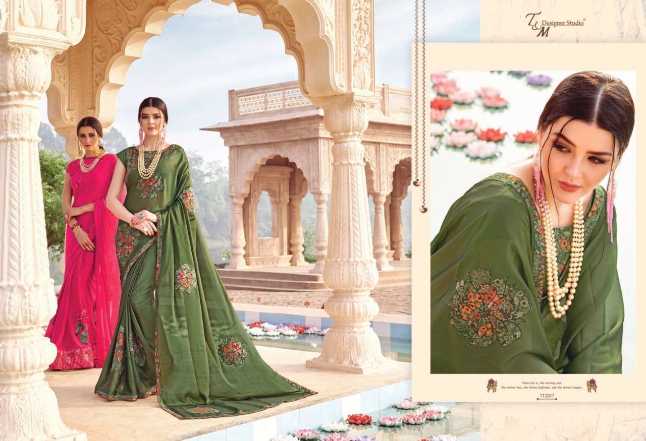 TATVAM VOL-23 BY T AND M DESIGNER STUDIO INDIAN TRADITIONAL WEAR COLLECTION BEAUTIFUL STYLISH FANCY COLORFUL PARTY WEAR & OCCASIONAL WEAR COTTON PRINTED SAREES AT WHOLESALE PRICE