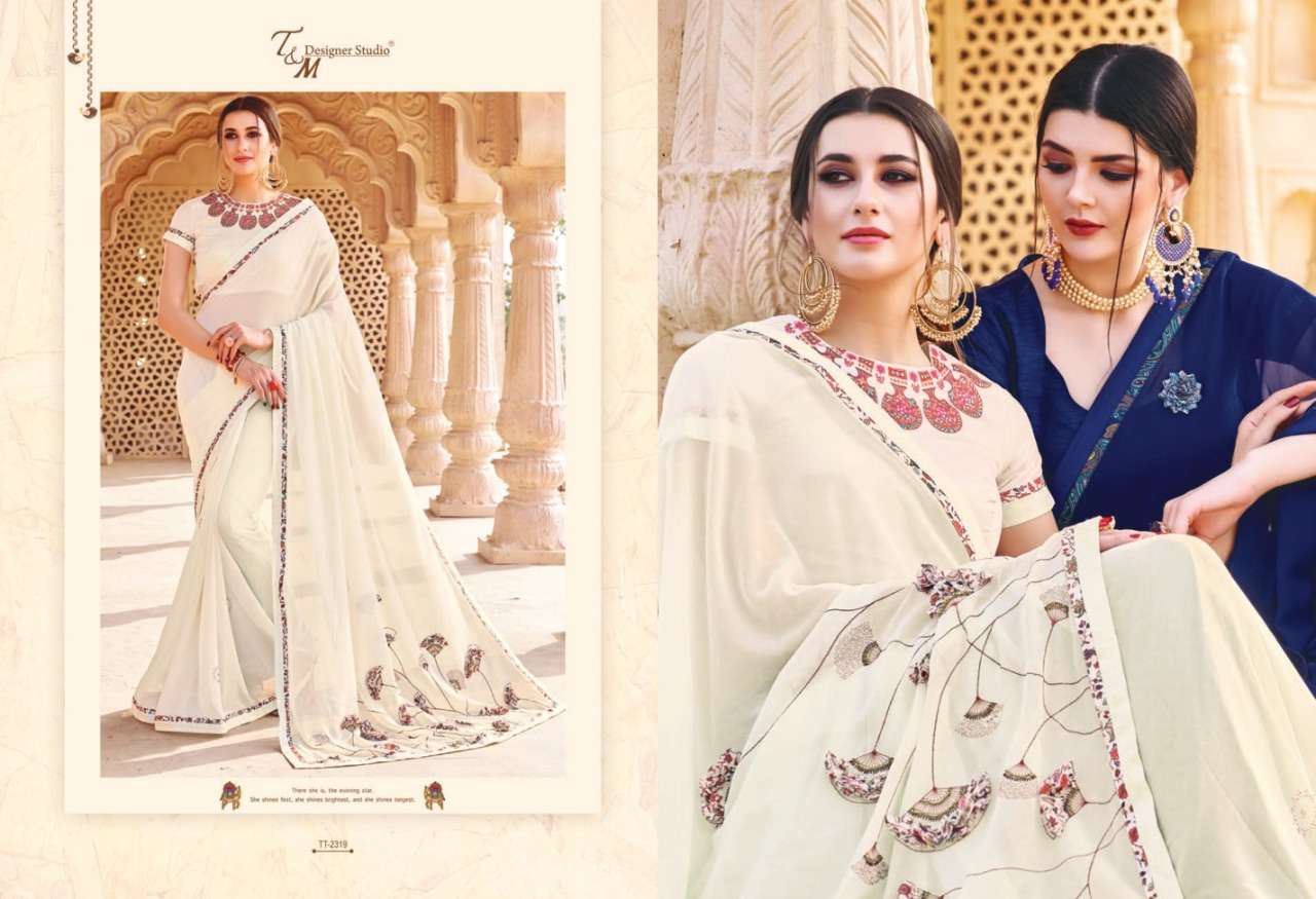 TATVAM VOL-23 BY T AND M DESIGNER STUDIO INDIAN TRADITIONAL WEAR COLLECTION BEAUTIFUL STYLISH FANCY COLORFUL PARTY WEAR & OCCASIONAL WEAR COTTON PRINTED SAREES AT WHOLESALE PRICE