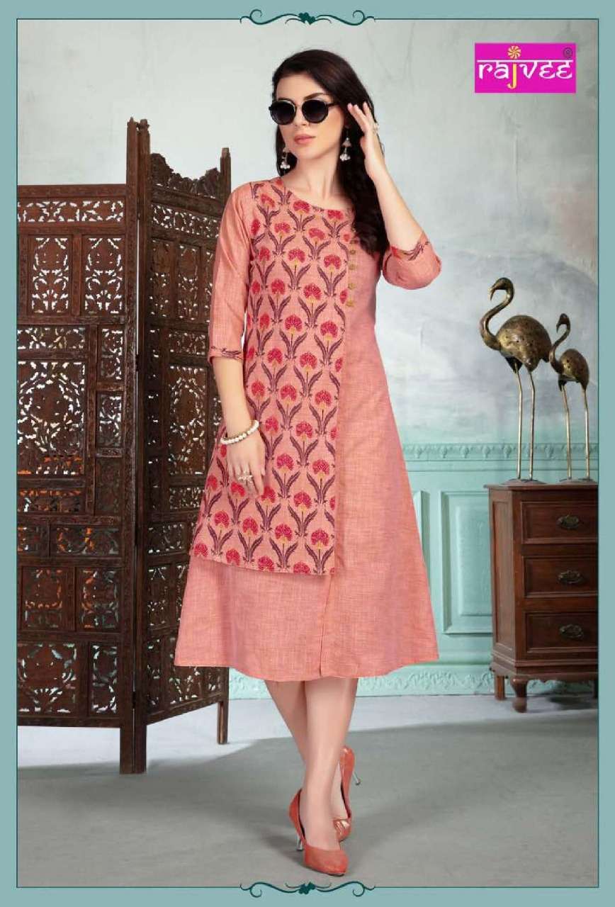 DESIRE BY RAJVEE 8801 TO 8808 SERIES BEAUTIFUL COLORFUL STYLISH FANCY CASUAL WEAR & ETHNIC WEAR & READY TO WEAR FANCY FABRIC KURTIS AT WHOLESALE PRICE