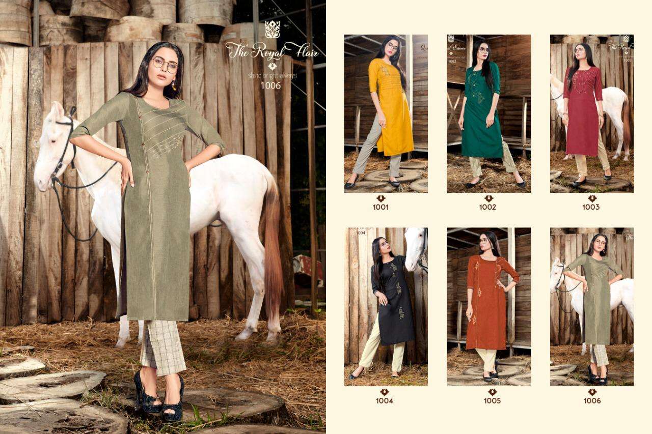 SANIYA BY RANG KALA 1001 TO 1006 SERIES BEAUTIFUL COLORFUL STYLISH FANCY CASUAL WEAR & ETHNIC WEAR & READY TO WEAR RAYON EMBROIDERED KURTIS WITH BOTTOM AT WHOLESALE PRICE